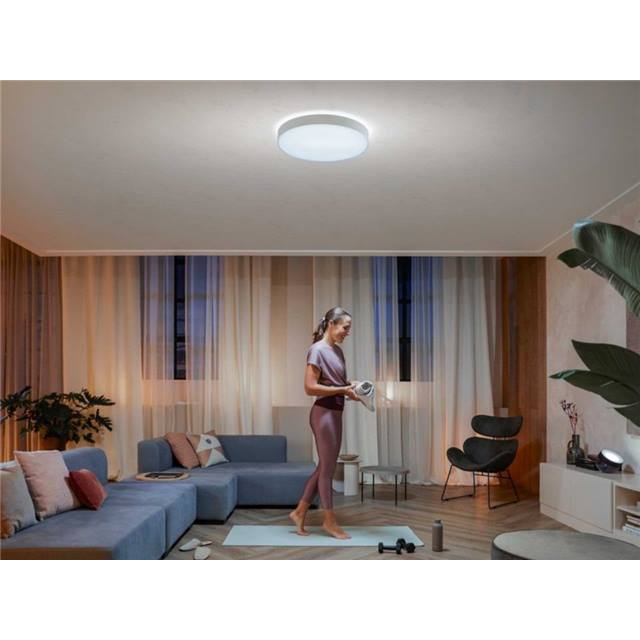 Philips Hue White Ambiance Enrave, extra grosse Deckenleuchte - weiss