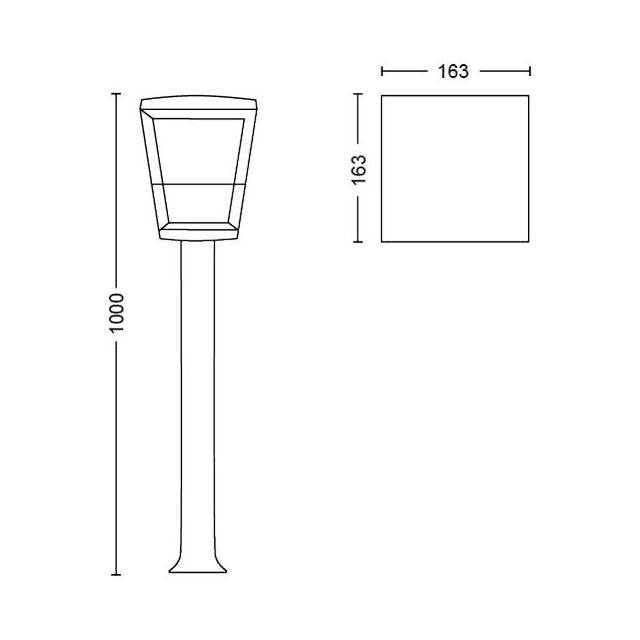 Philips Hue Econic Wegeleuchte