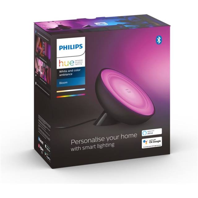 Philips Hue White & Color Ambiance Bloom Tischleuchte - schwarz