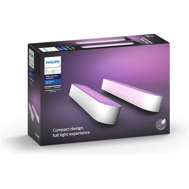 Philips Hue White & Color Ambiance Play Lightbar Doppelpack - weiss