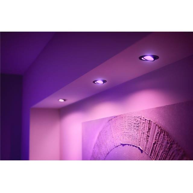 Philips Hue White & Color Ambiance Centura Einbauspot rund - schwarz