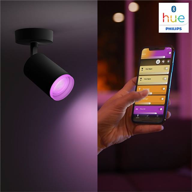 Philips Hue Fugato, 4er-Spot - schwarz