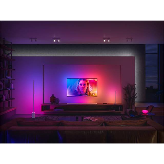 Philips Hue White & Color Ambiance Gradient Signe Stehleuchte - weiss