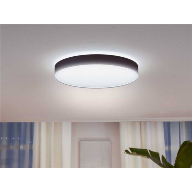 Philips Hue White Ambiance Enrave, extra grosse Deckenleuchte - schwarz