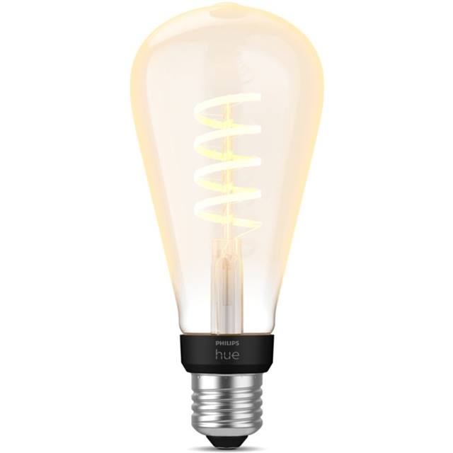 Philips Hue White Ambiance Filament, 7W, E27, ST72, klar