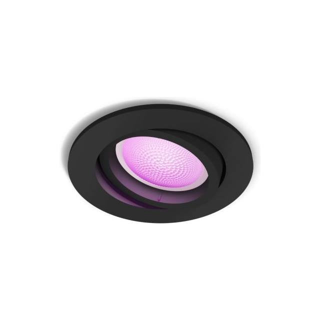 Philips Hue White & Color Ambiance Centura Einbauspot rund - schwarz