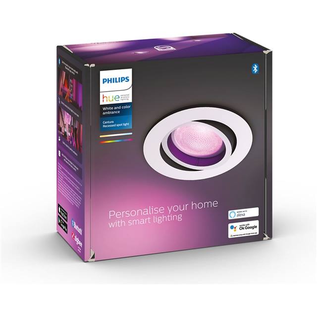 Philips Hue White & Color Ambiance Centura Einbauspot rund - weiss