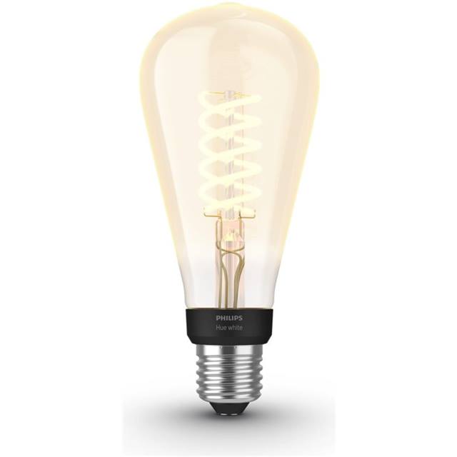 Philips Hue White Filament, 7W, E27, ST72, klar