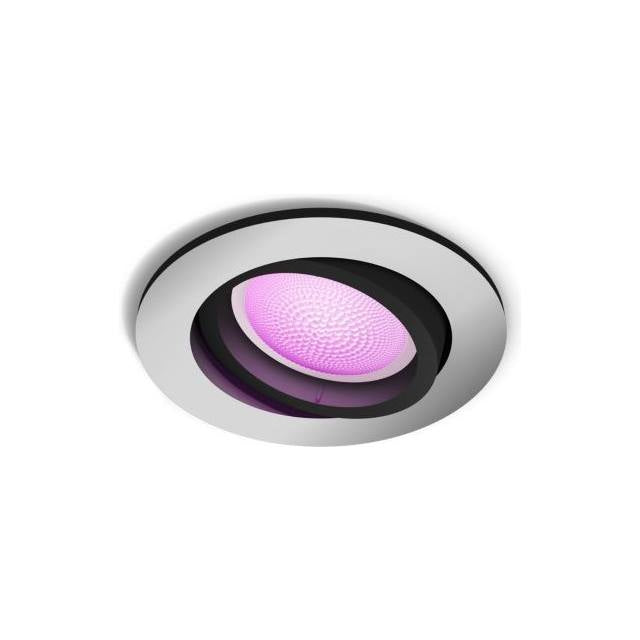 Philips Hue White & Color Ambiance Centura Einbauspot rund - silber