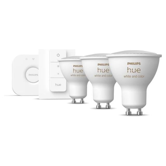 Philips Hue White & Color Ambiance, 4.3W, GU10, Spot, matt, Starter-Kit