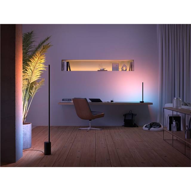 Philips Hue White & Color Ambiance Gradient Signe Stehleuchte - schwarz