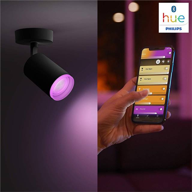 Philips Hue Fugato, 1er-Spot - schwarz