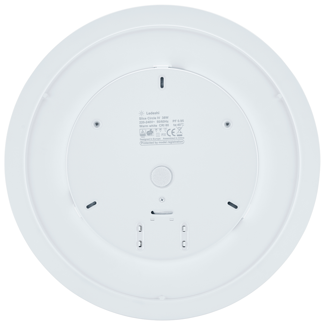 Anbauleuchte LED SLICE CIRCLE IV N weiss, 29/38W, 3000/4000K, IP20, DALI