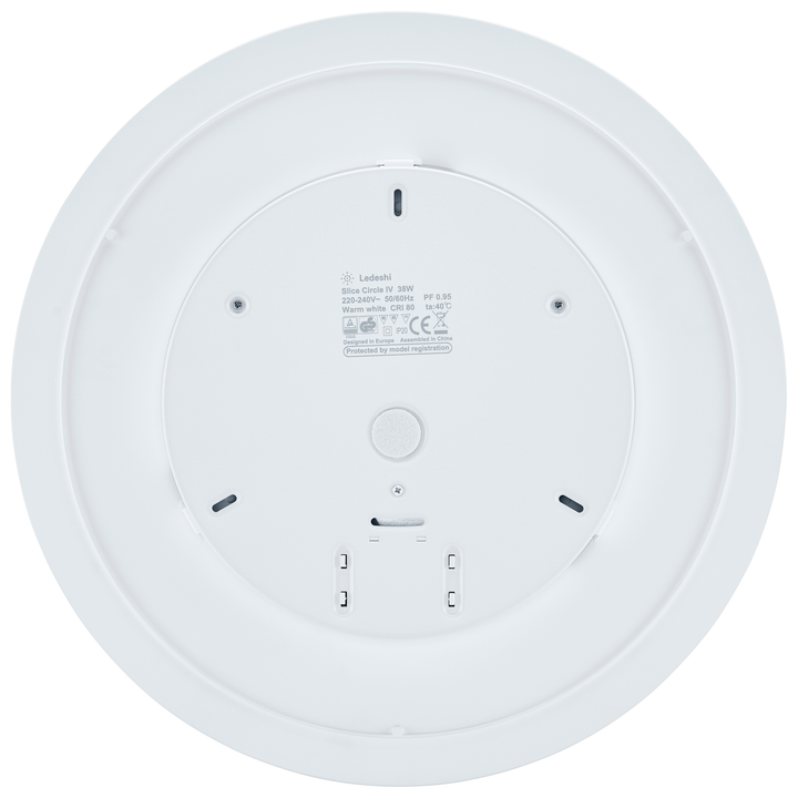 Anbauleuchte LED SLICE CIRCLE IV N weiss, 29/38W, 3000/4000K, IP20, Phase