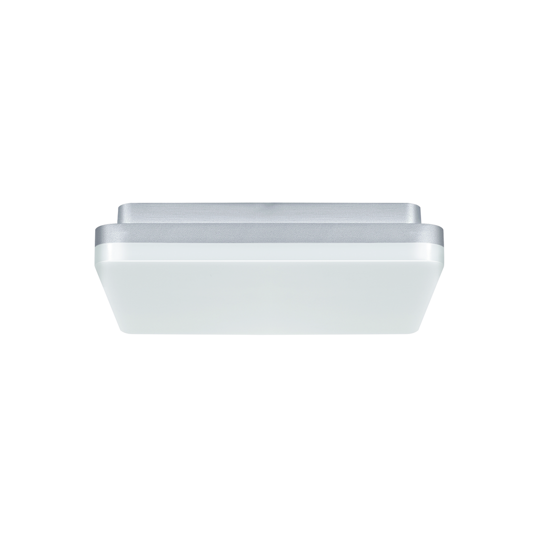 Anbauleuchte LED SLICE SQUARE N III silber, 18/24W, 3000/4000K, IP54, Phase