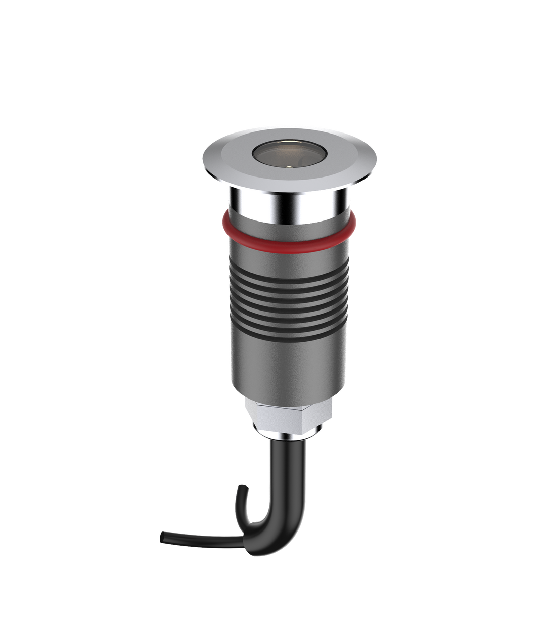 Bodeneinbauleuchte TERRACE Micro anodisiert inox, LED 1.5W 100lm 3000K, IP68, 24V