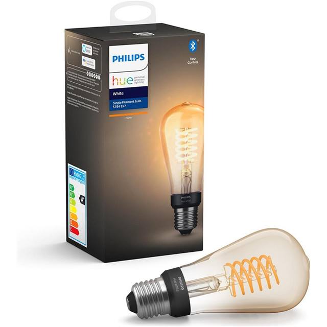 Philips Hue White Filament, 7W, E27, ST64, klar