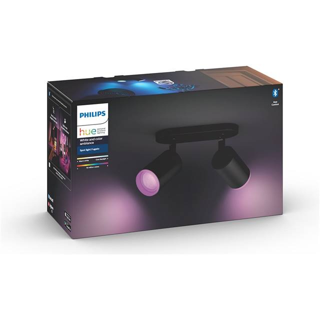 Philips Hue Fugato, 2er-Spot - schwarz