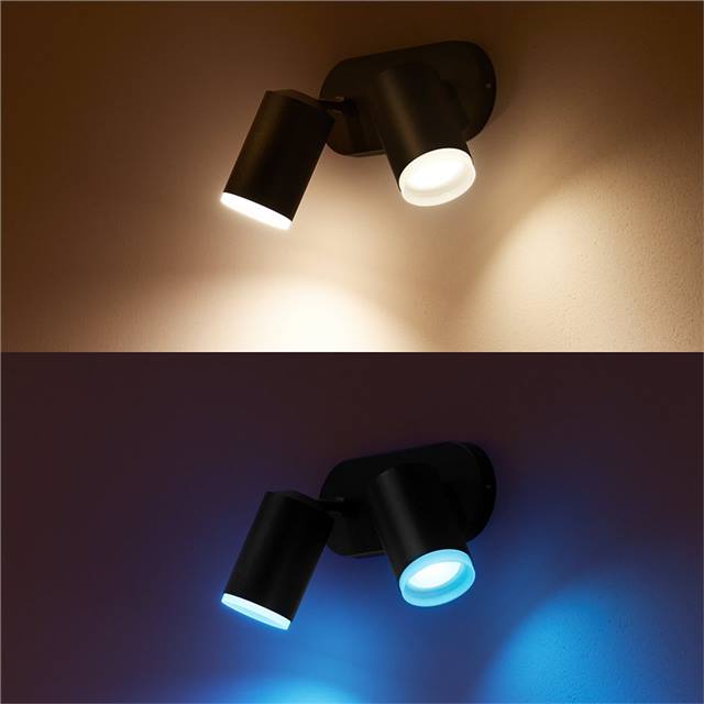 Philips Hue Fugato, 2er-Spot - schwarz