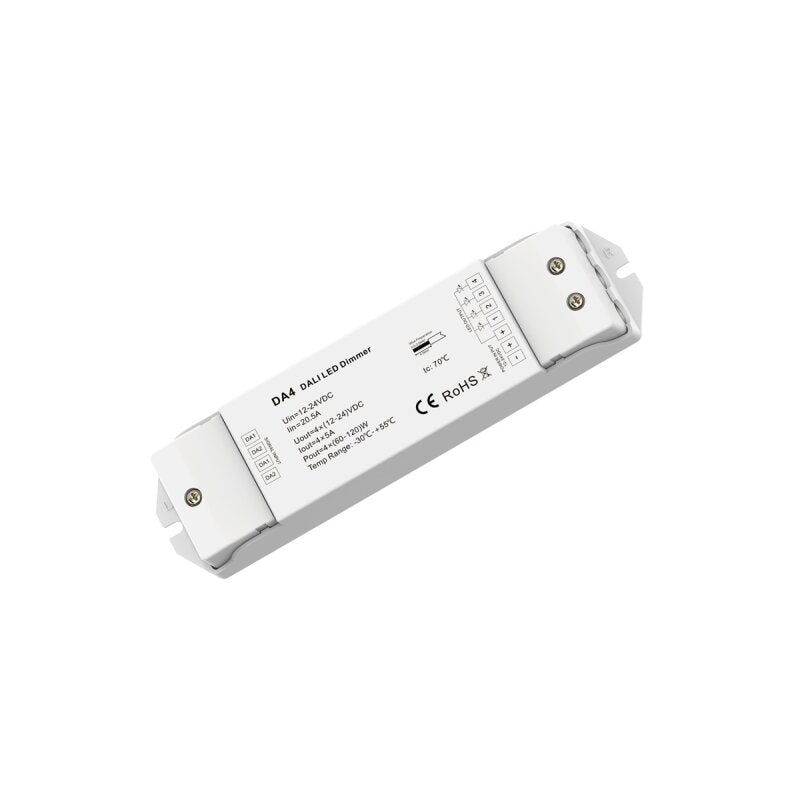 DOTLUX 4Kanal DALI-Dimmer (DT6) max. 480W für LED-Streifen 4x5A 12- 24 V PWM