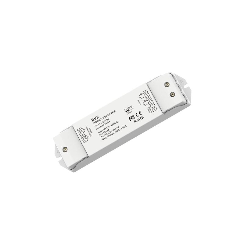 DOTLUX LED-Verstärker max. 576W für zweifarbige LED-Streifen 2 Kanäle 2x8 A (12-