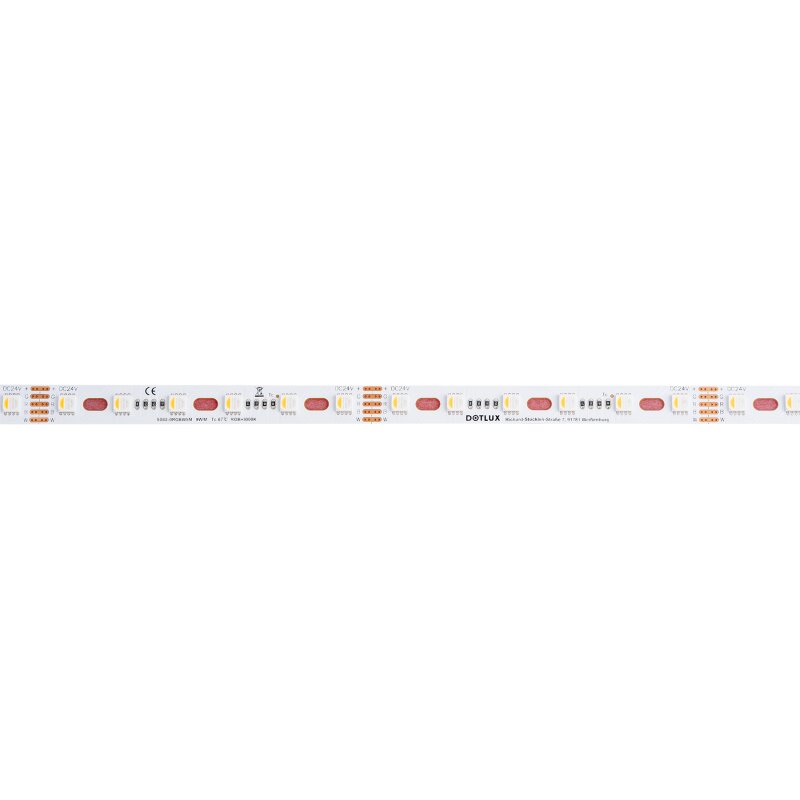 DOTLUX RGBW CURVE LED-Streifen 96W 12mm IP20 5m-Rolle inkl. 50cm Anschlusskabel