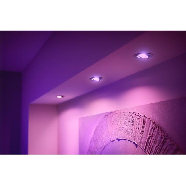 Philips Hue White & Color Ambiance Centura Einbauspot rund - silber