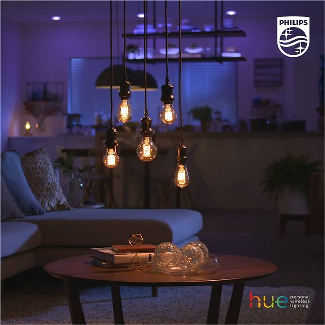 Philips Hue White Filament, 7W, E27, Bulb, klar