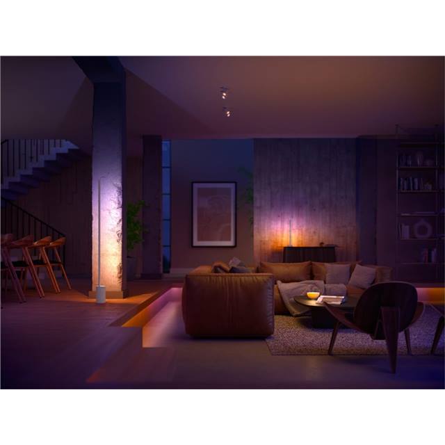 Philips Hue White & Color Ambiance Gradient Signe Stehleuchte - weiss