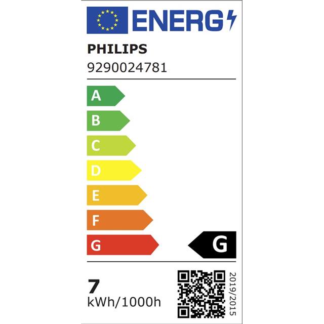 Philips Hue White Ambiance Filament, 7W, E27, G125, klar