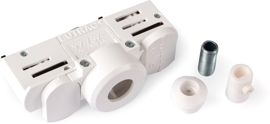 Eutrac Adapter HV 3-Phasen Schiene weiss für PL1-M20, M30, M40