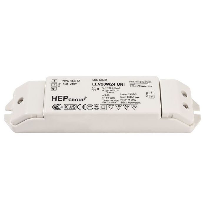 Konstantspannungsquelle 230 VAC/ 24 VDC, 0-20 Watt